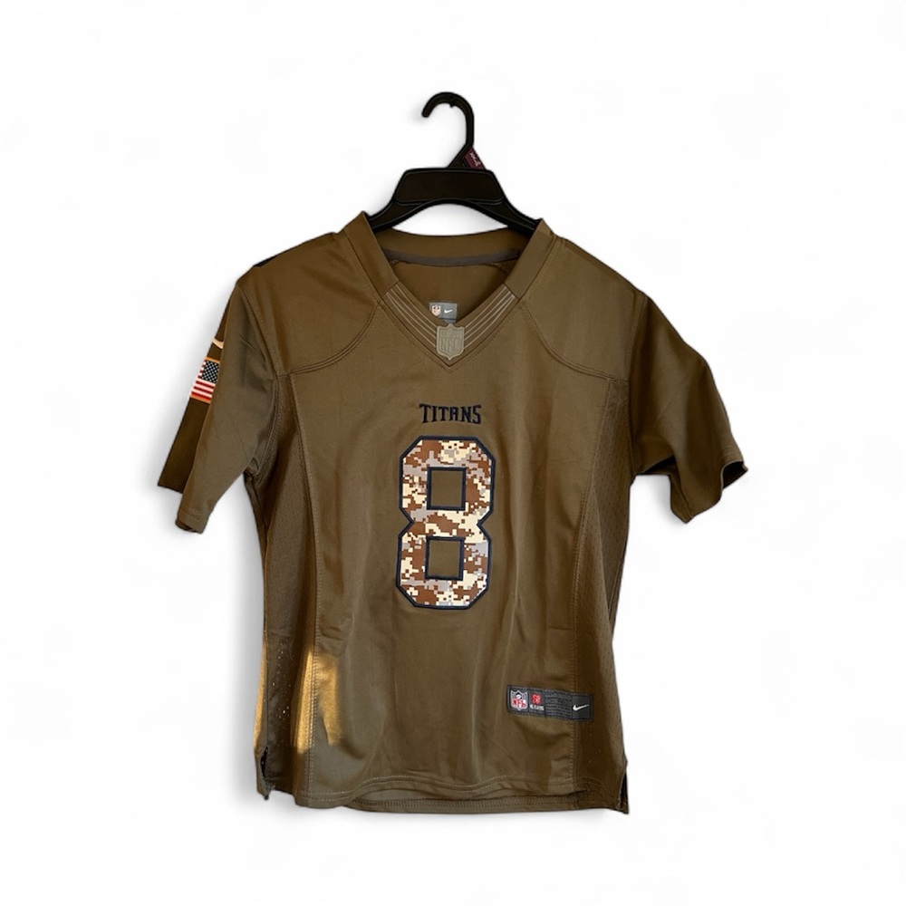 Nike on Field Tennessee Titans Marcus Mariota #8 Salute to Service NFL Jersey